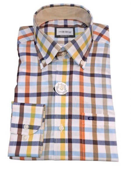camisa Carlos Córdoba manga larga cuadros 63816