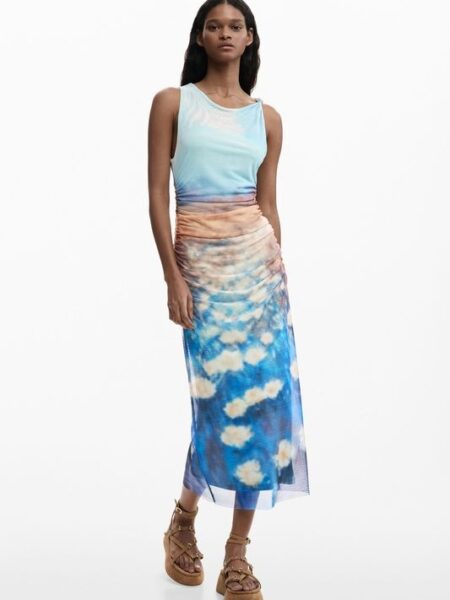 vestido Desigual tul estampado 26swvk28