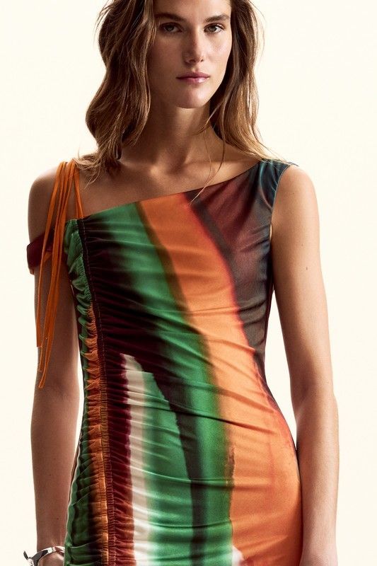 vestido Desigual rayas colores 26swvk17 - Imagen 2