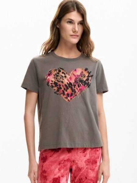 camiseta Desigual corazón 26swtk53