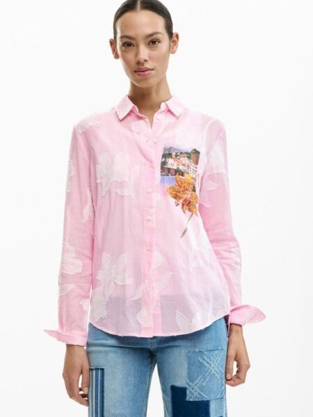 camisa Desigual rayas estampado mediterraneo 26swcw12