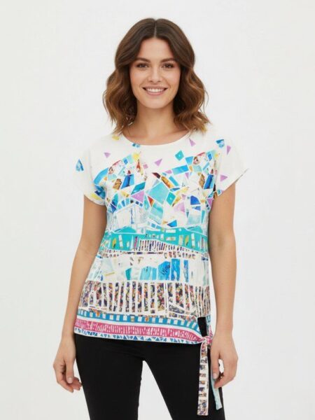camiseta Dolcezza recortes nudo 26671