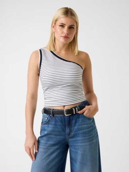 camiseta Guess asimétrica marinera w6gp18-k2947