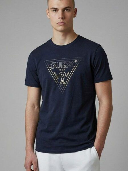camiseta Guess logo triangulo degrade m6gi11-k2992