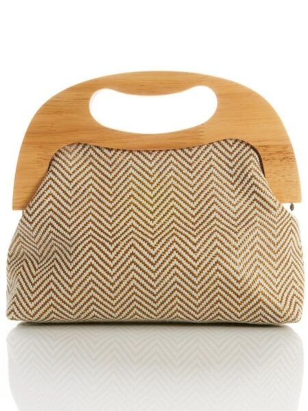 cartera Alexah asa madera creta