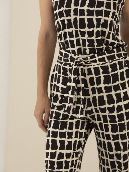 pantalón Soet punto cuadros 3113