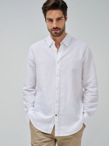 camisa Salsa mezcla lino 21005685 v26