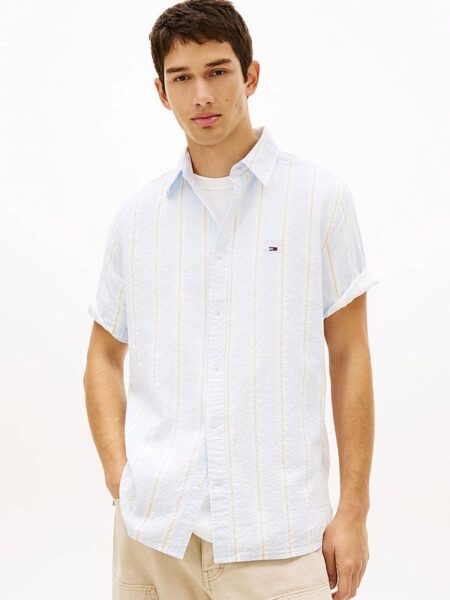 camisa Tommy manga corta rayas 22784