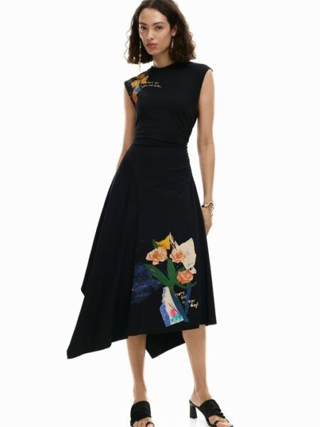 vestido Desigual picos 26swvk50