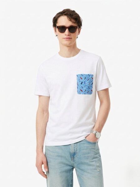 camiseta Geox bolsillo estampado m6510b t3350