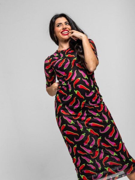 vestido Lolina tul largo chiles ss26-08-14