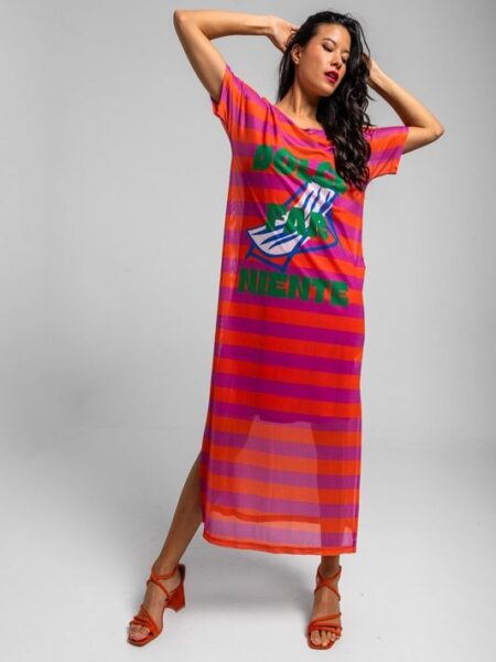 vestido Lolina tul rayas tumbona ss26-14-25