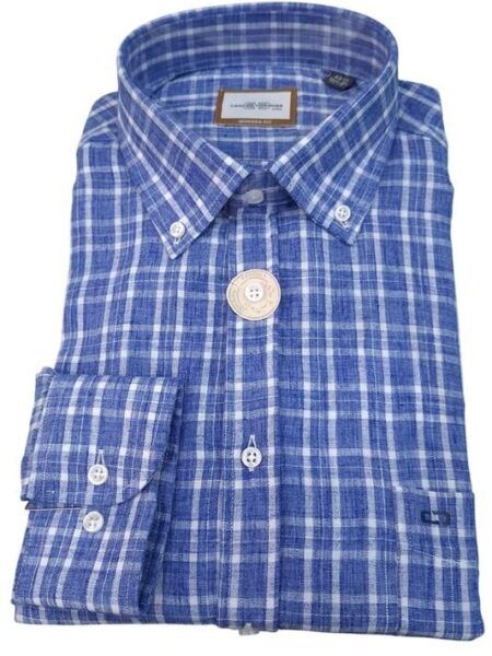 camisa Carlos Córdoba manga larga cuadros aniónico 82425