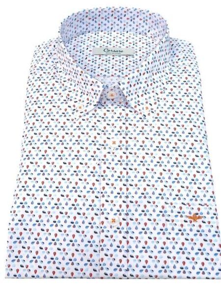 camisa Corsare manga larga pétalos barco