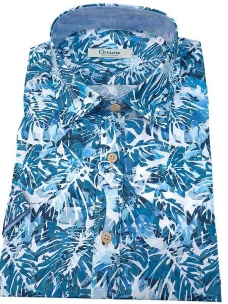 camisa Corsare manga corta hojas duna