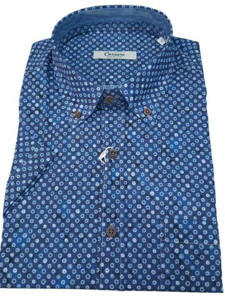camisa Corsare manga corta círculos creco