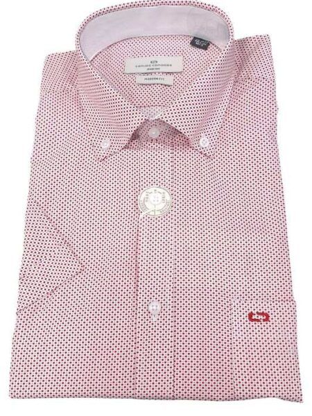 camisa Carlos Córdoba manga corta geométrico 82803