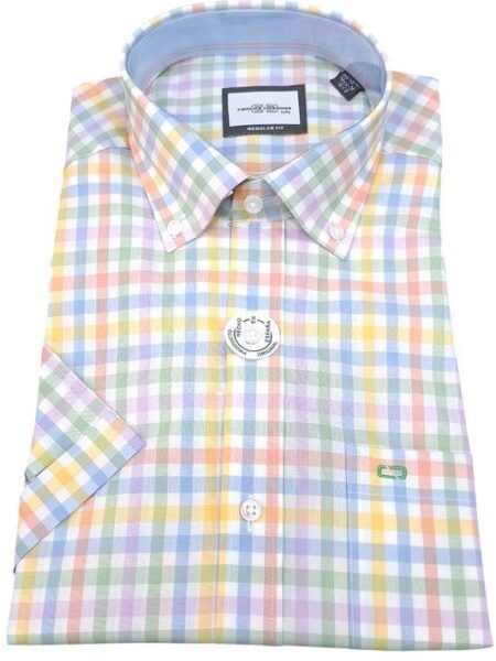 camisa Carlos Córdoba manga corta cuadros 83819