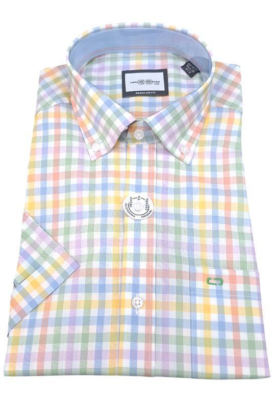 camisa Carlos Córdoba manga corta cuadros 83819